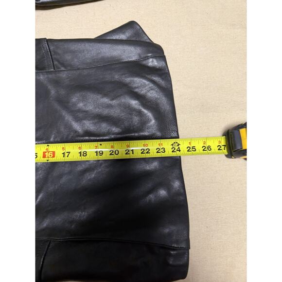 Avanti New York Leather Jacket Womens Small Black Zip Front Genuine Moto Style - Picture 15 of 15